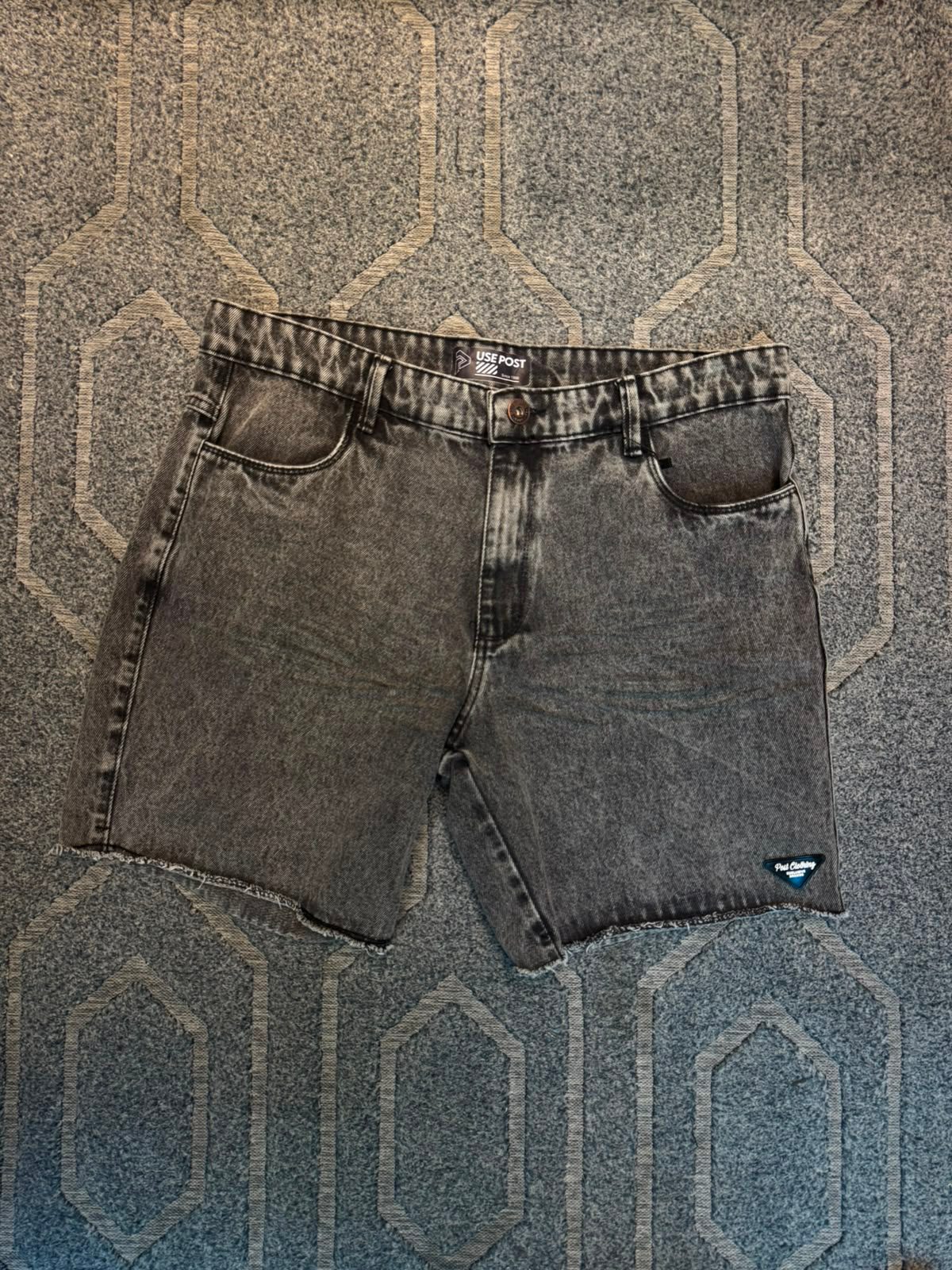 Bermuda Jeans Cinza Jogador Usepost Lisa