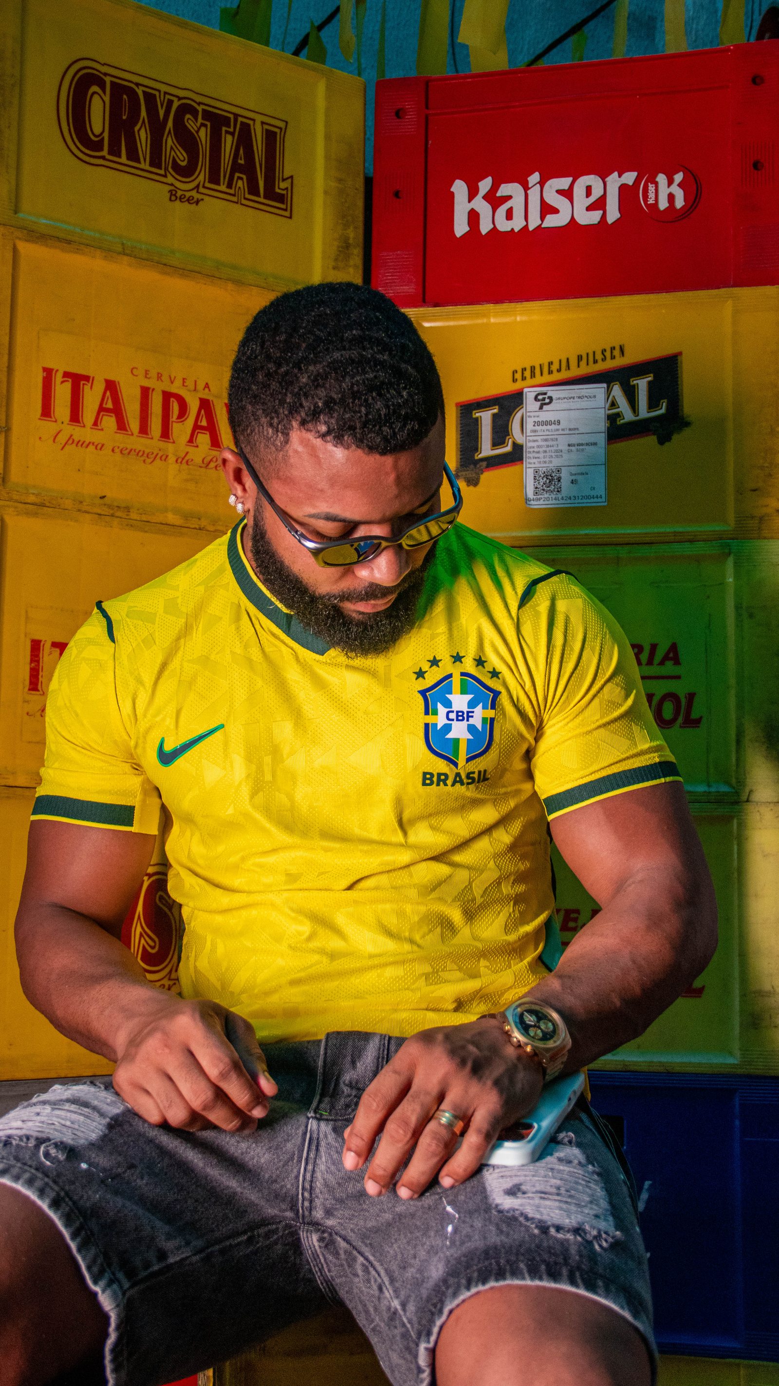 Camisa Brasil Amarela Nike